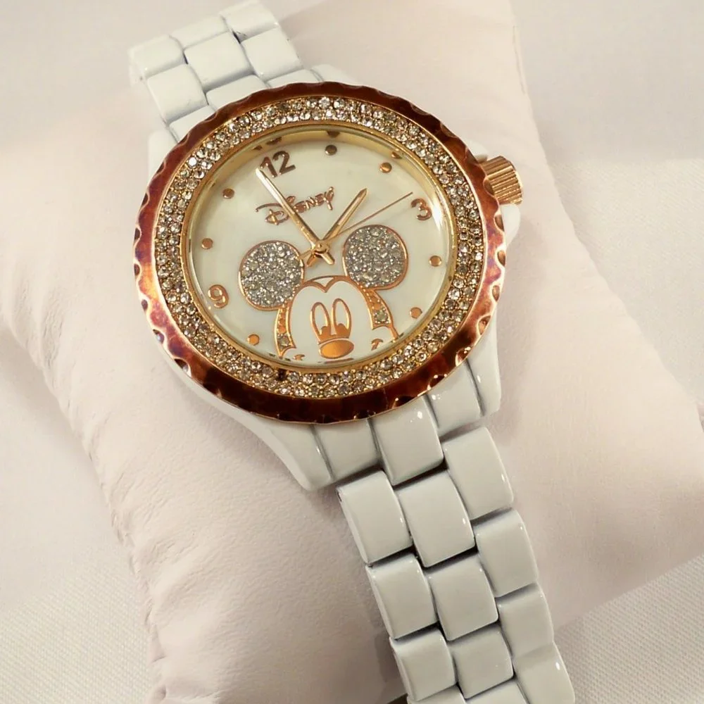 Disney Micky Mouse Rose Gold, White *Watch